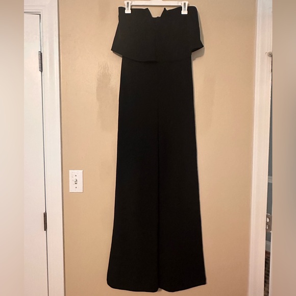 Black Lulus Strapless Jumpsuit - Picture 6 of 9